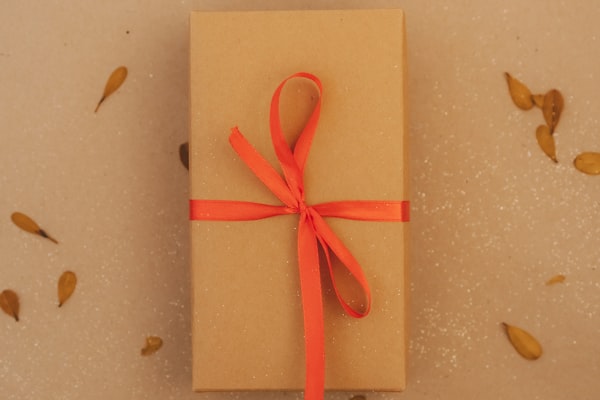 Elegant gift box with ribbon for festival gifting